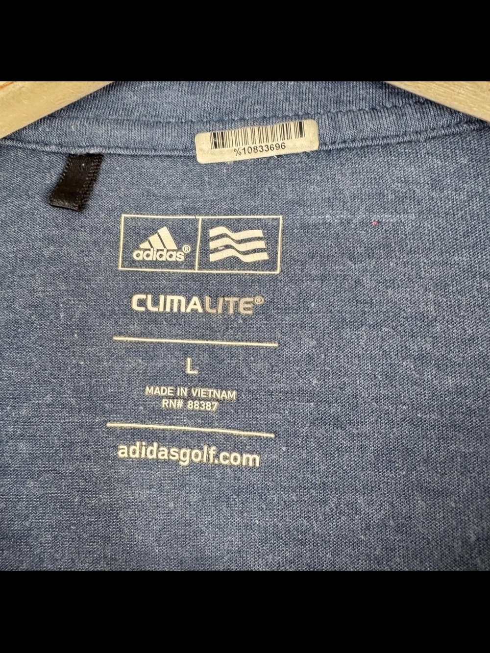 Adidas Pinehurst Men’s Blue Golf Polo Shirt - Picture 4 of 6